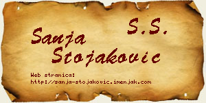 Sanja Stojaković vizit kartica